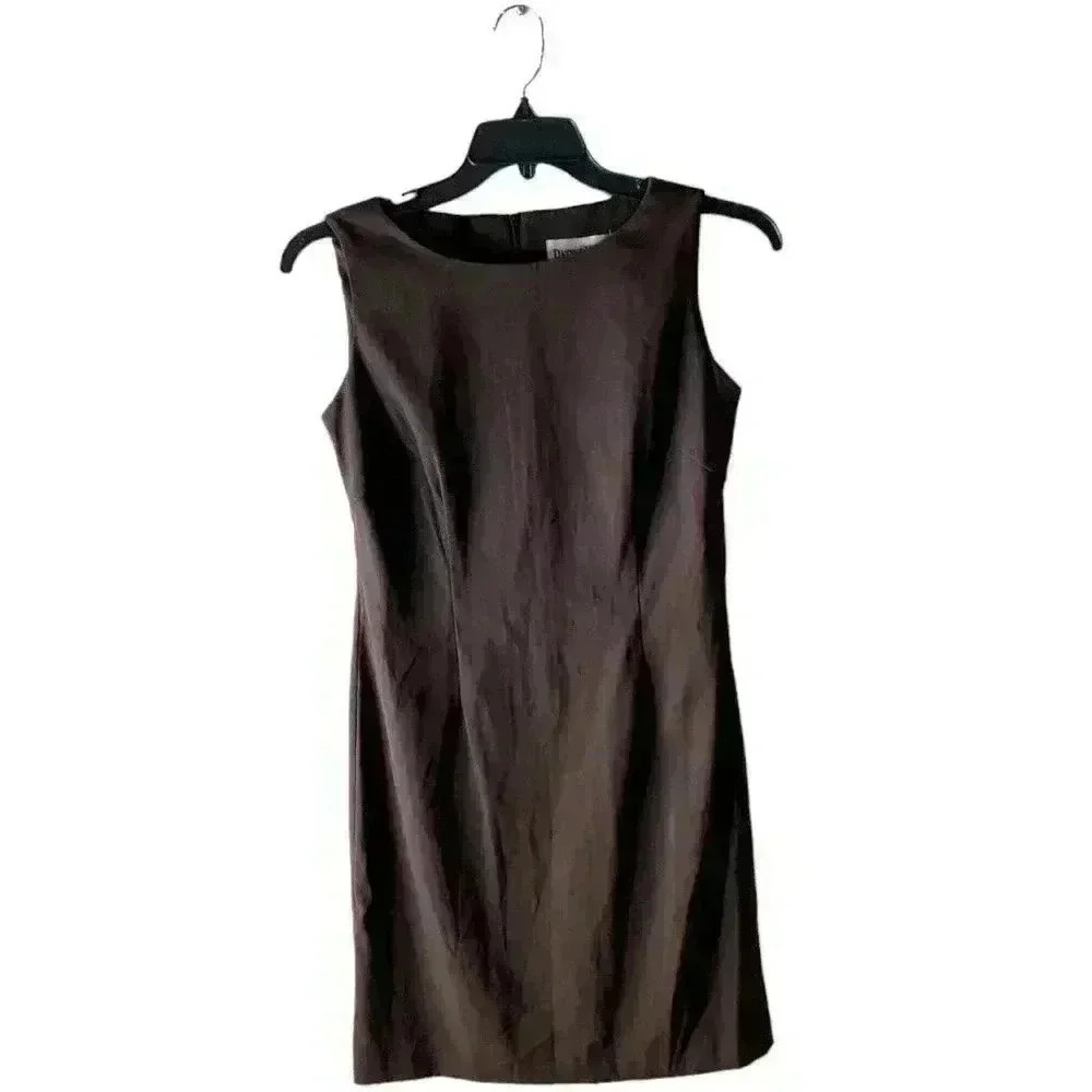 Danny & Nicole A-Line Fitted Brown Dress Women's Size 6
